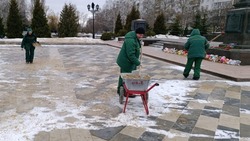 Коммунальные службы Старого Оскола усилили работу по очистке улиц и дворов ото льда