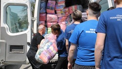 Шесть тонн гуманитарной помощи прибыло в Старый Оскол
