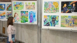 Работы школьников из старооскольского Городища представили на выставке в Москве
