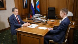 Белгородский губернатор встретился с врио главы администрации Старооскольского горокруга
