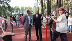 В оздоровительном лагере «Космос» открылась новая спортплощадка