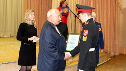 Кадеты получили премии Фёдора Клюки за успехи в учёбе и победы в конкурсах