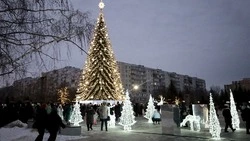 В Старом Осколе открыли главную городскую ёлку