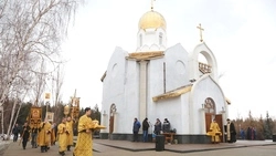 Металлурги построили храм-часовню на ОЭМК