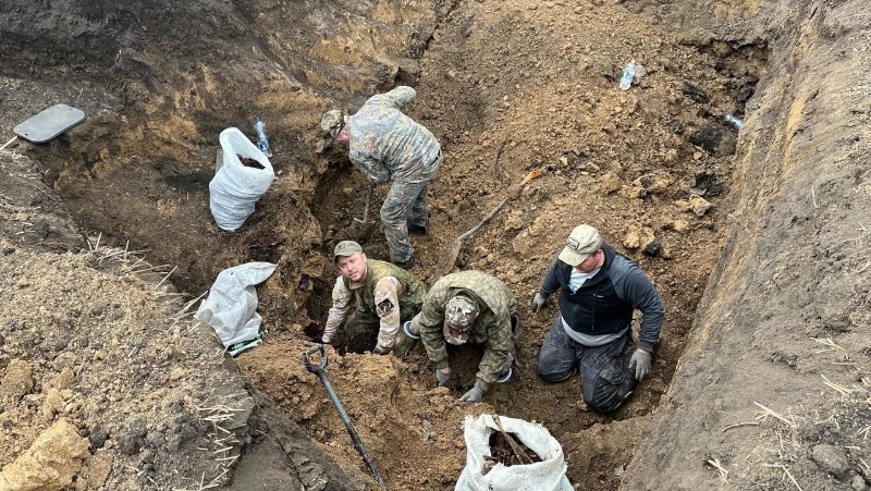 Старооскольские поисковики нашли останки 203 бойцов Красной армии