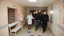 Врио губернатора Вячеслав Гладков посетил сегодня Красненский район