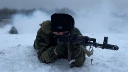 Первая тренировка на снегу прошла у бойцов старооскольского батальона самообороны