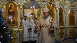 Митрополит Иоанн совершил Рождественские богослужения в Старом Осколе