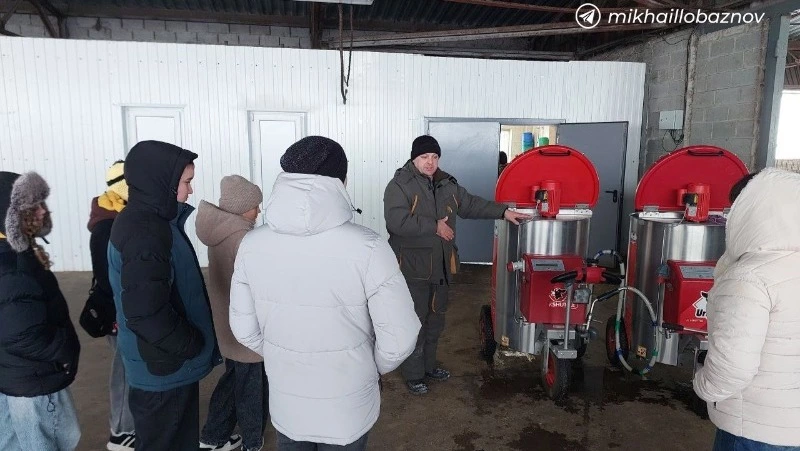 Ученики Городищенской школы побывали с экскурсией на ферме