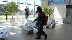 Аэропорт Белгорода прошёл санитарную обработку
