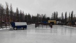 Каток в парке «Солнечный» начал свою работу 14 января 