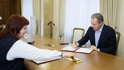 Вячеслав Гладков встретился с генсекретарём Федерации бокса России Татьяной Кириенко