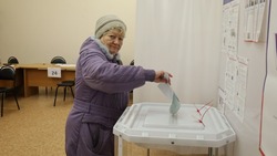 75-летняя оскольчанка проголосовала на выборах президента Российской Федерации 