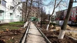 Строители завершат досрочно ремонт двора м-на Лебединец Старого Оскола