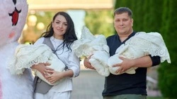 Тройняшки родились в счастливой старооскольской семье