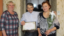 Супруги из старооскольского села Солдатское отметили золотую свадьбу