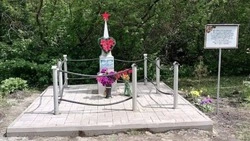 Могилу неизвестного советского офицера благоустроили в Старом Осколе