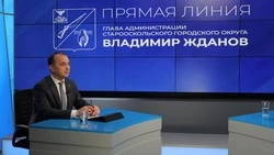 Глава старооскольского округа Владимир Жданов провел прямую линию